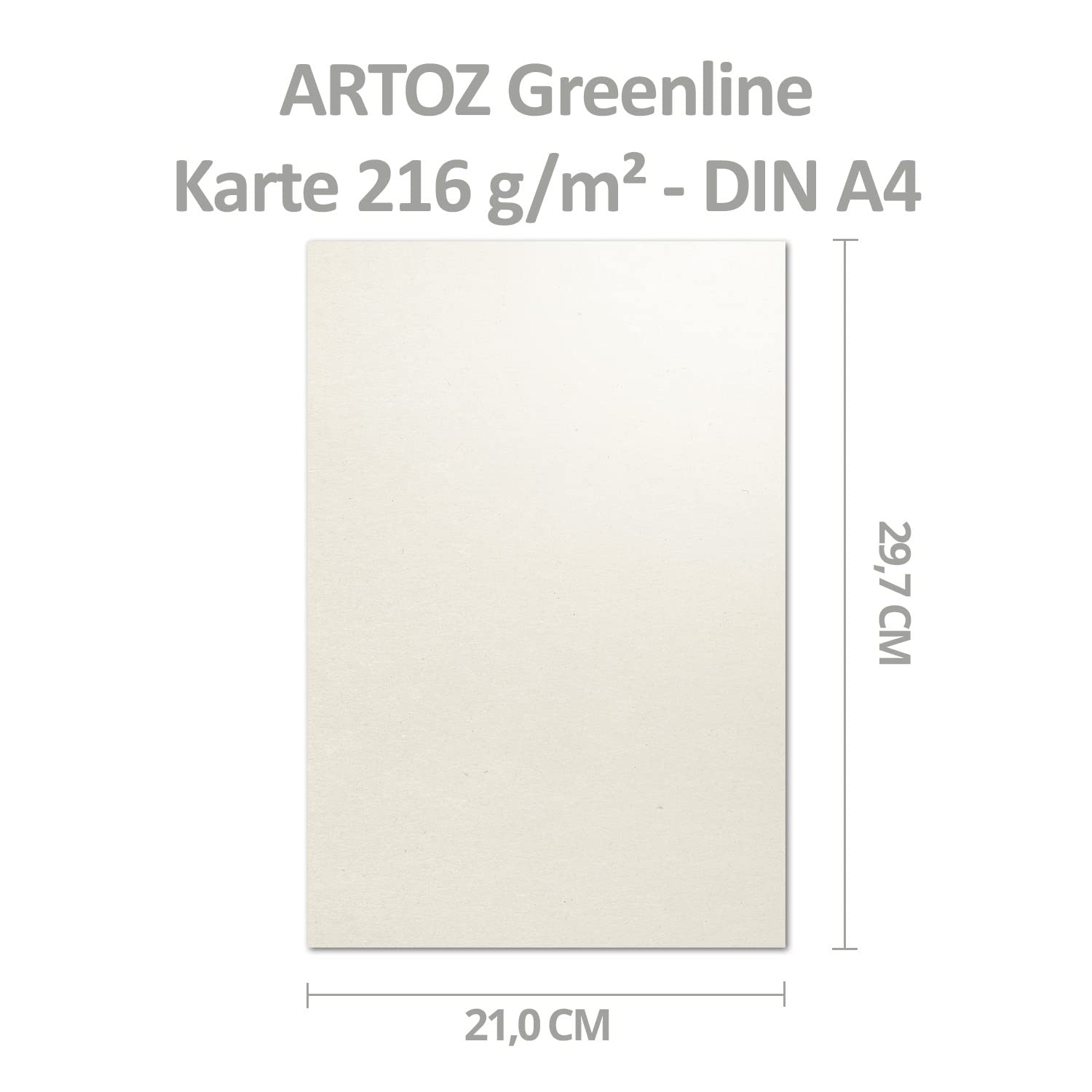 Artoz Green Line Card with/without DIN A4 297 x 210 mm/Messe 2015, Colour: Tortilla 25 Einzelkarten Tortilla - Image 3