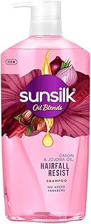Sunsilk Onion & Jojoba Oil Hairfall Resist Oil Blends Shampoo | with No Added Parabens | (700 ml)-picture-42