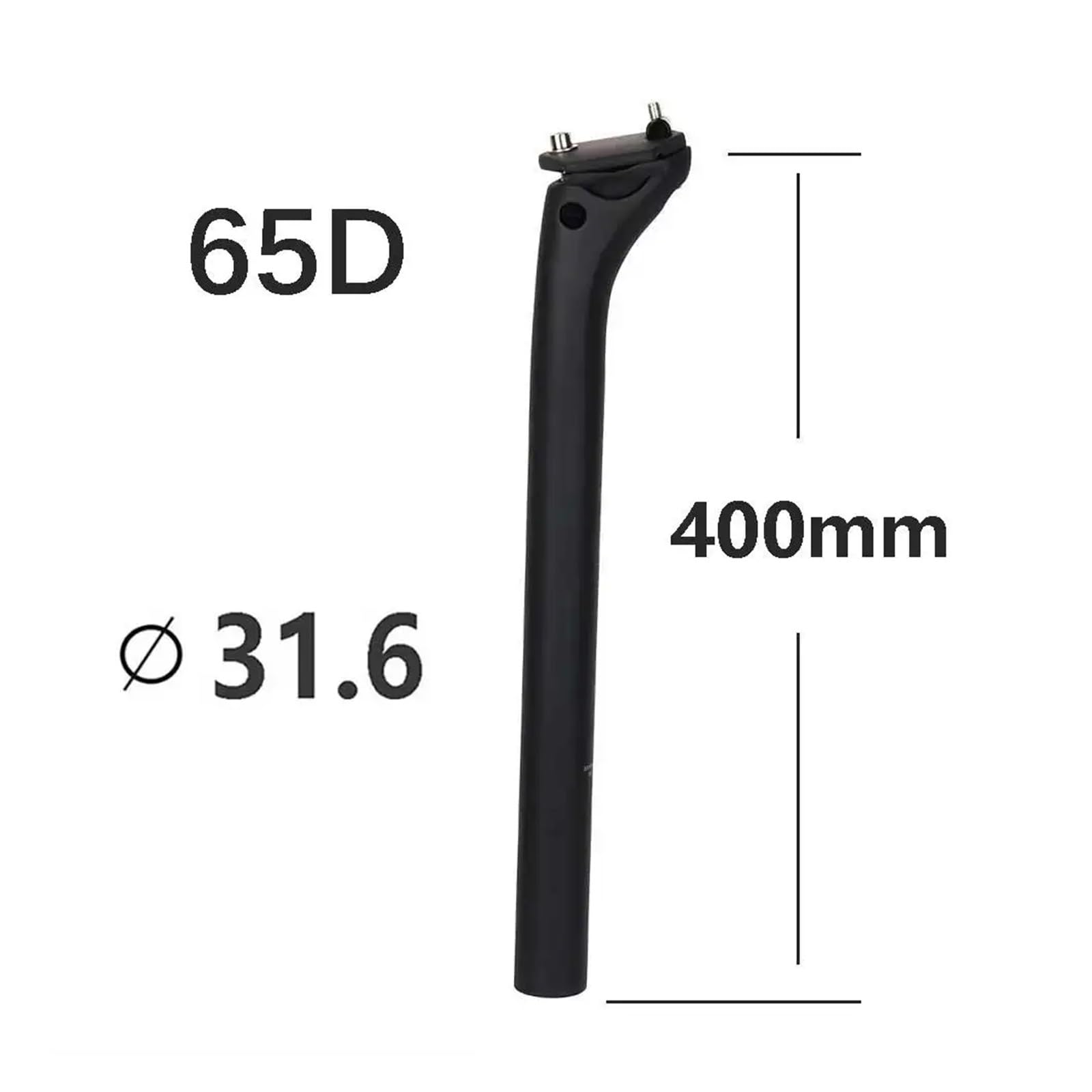 Reggisella in carbonio for bicicletta arretrato 20 mm MTB/bici da strada Reggisella ultraleggero 150 g 25,4 27,2 30,9 31,6 Per Mountain Bike