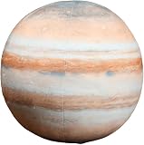 Pgsnhxj 8 Inch Planet Plush Pillow, Soft Stuffed Space Ball Earth Moon Mars Educational Toy for Kids Home Decor (Jupiter)