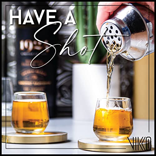 Vikko 3.25 Ounce Shot Glasses, Set Of 12 Small Liquor And Spirit Glasses , Durable Tequila Bar Glasses For Alcohol And Espresso Shots, 12 Piece Shooter Glass Set (Lal) #TOP2