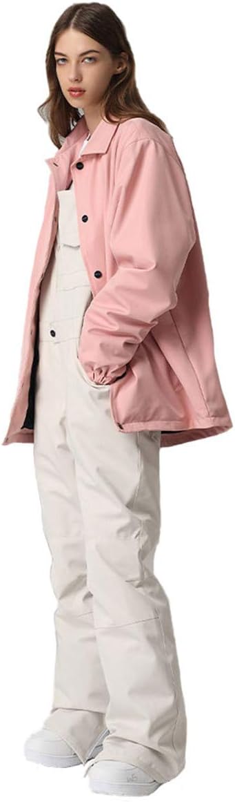 Women Men Winter Warm Waterproof and Windproof Snowboard Bib Pants Skiing Overalls Ski Pants for Outdoor