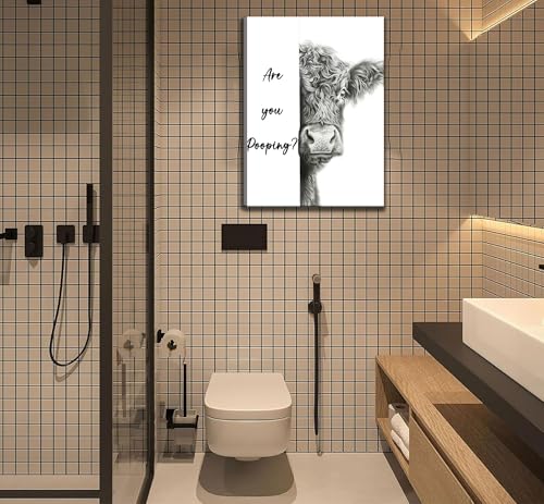 Toile Are You Pooping solution murale anti-morosité pour WC et bain