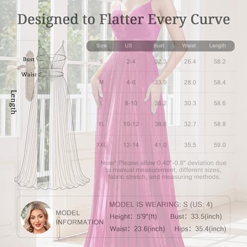 Image of Sexy Backless Maxi Formal Dress for Women with Sequin, Sleeveless Pleated Evening Gowns for Wedding and Cocktail