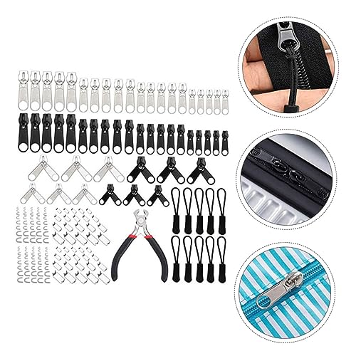 VILLCASE 183 Pçs/Conjunto Alicate De Reparo Conjunto De Mala De Plástico Carteiras De Metal Mochila