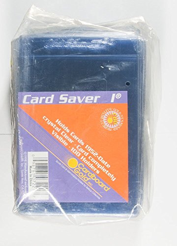 Card Saver 200 Cardboard Gold 1 Semi-rigid Card Holders -PSA Submission Size