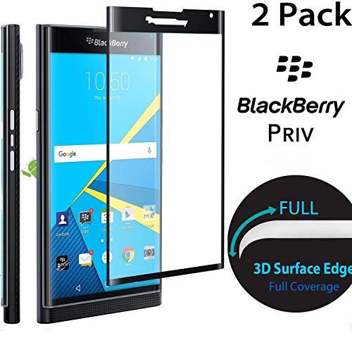 Stouch 3D Full Cover Tempered Glass Screen Protector for BlackBerry Priv - Black
