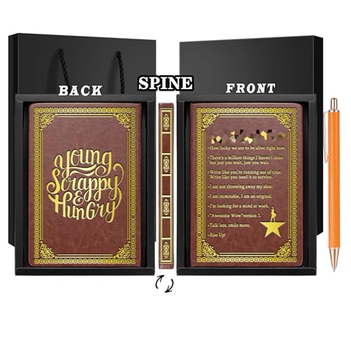 Carnet de notes Hamilton marron A5 de 300 pages pour fan de théâtre - 2
