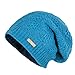 Produktbild McRon Damen Gefütterte Beanie Wollmütze Lina Azurblau