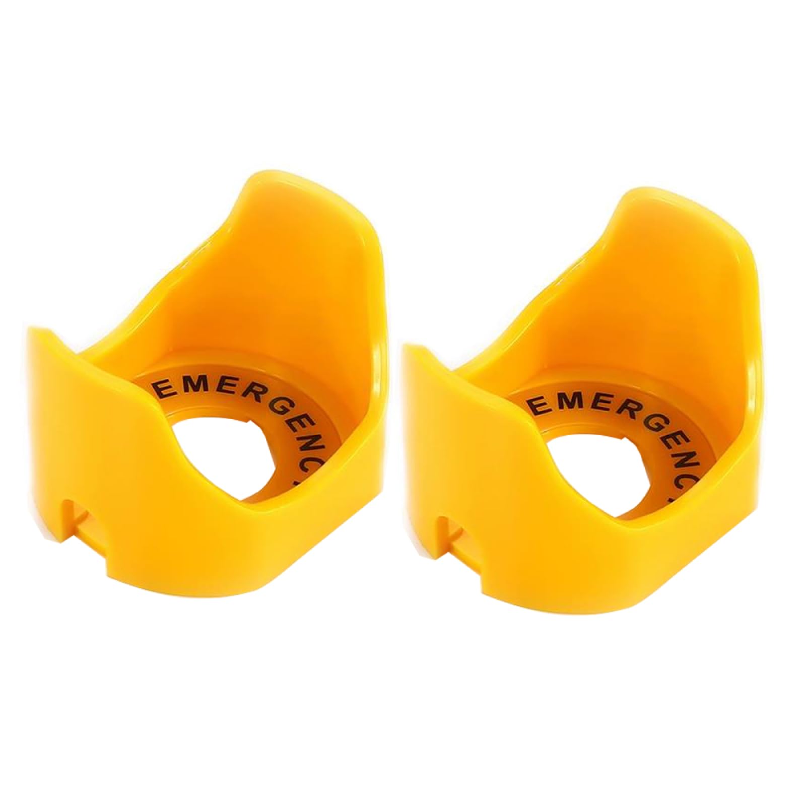 2Pcs Emergency Stop Button Protective Covers Push Button Switch Guard Button Protector for Industrial Machinery(Style B)