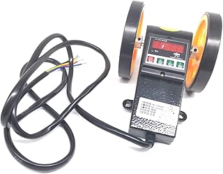 LK-90SC Rolling Wheels Length Meter Counter with Control Function and Digital Display Tail Cable Without Plug, Landscape Display