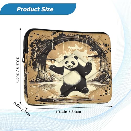 Funda para portátil de 13-14 pulgadas con diseño de panda miniatura 3