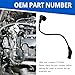 Merdege Automotive Replacement Fuel Hoses, 17113556 Fuel Pressure Vacuum Hose, High Temperature Resistant Rubber Hose for 4.8L 5.3L 6.0L Engine, Compatible with GMC Chevrolet Silverado Series (Black)