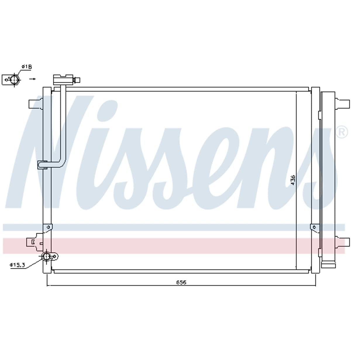 NISSENS-OE 940329-OE Condenser, air conditioning for AUDI,BENTLEY