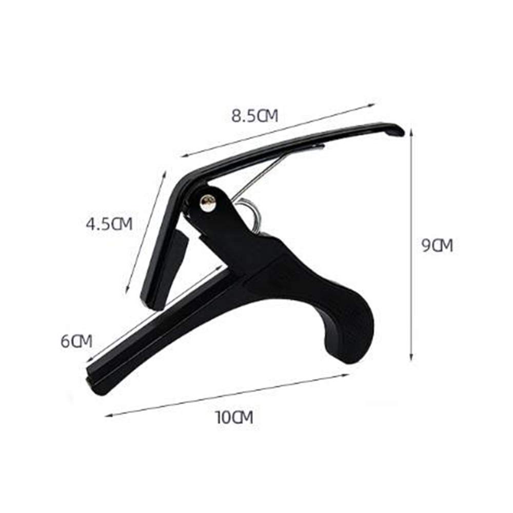 Capotasto per chitarra Accessori per chitarra Capotasto per chitarra a mano Clip di trasposizione per chitarra in lega di alluminio per una facile trasposizione (Color : Black, Size : One Size) (Blu