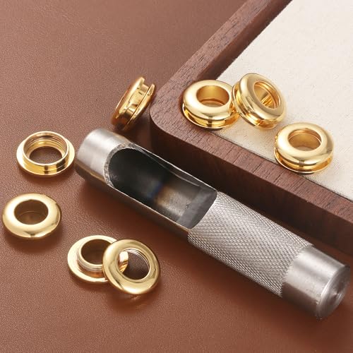 Notgia DT083 4 Sets Brass Grommets Kit Eyelets And Grommets 11Mm Inside Hole Size thumb #3