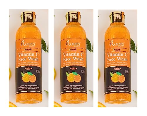 Image of Face Wash | Orange Vitamin C Face Wash | Face Wash For Glowing Skin | De-Tan Cleansing Face Wash | Brightening Face | Anti Pollution, Pimples | Liquid Soap (200ml) Pack-3