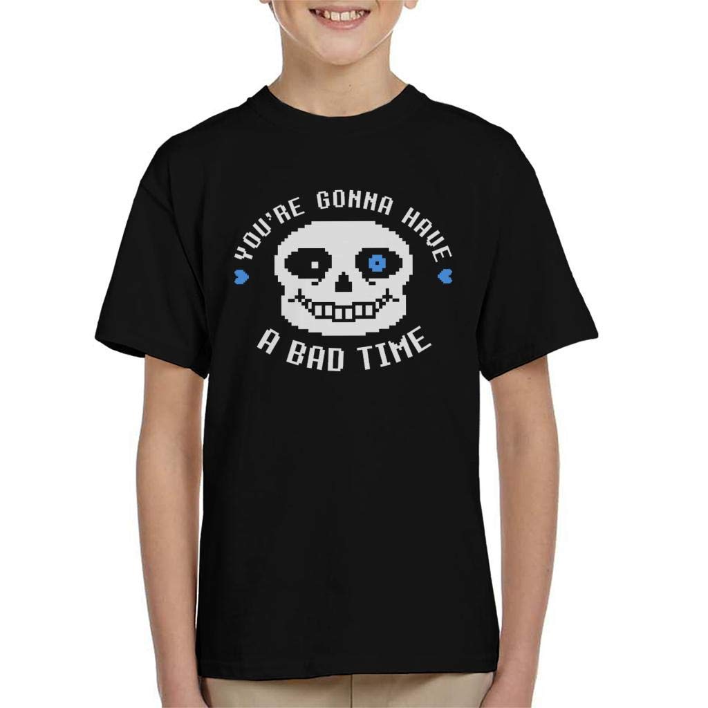 Cloud City 7Undertale Sans Youre Gonna Have A Bad Time Kid's T-Shirt Black