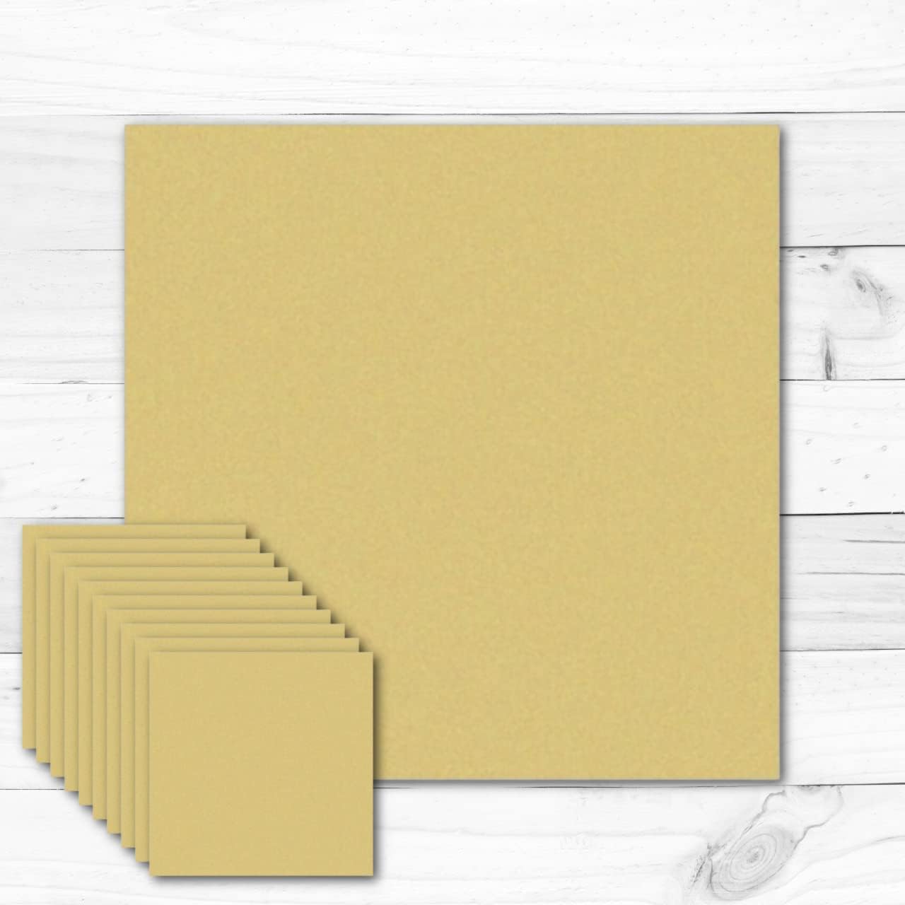 Set of 10 - 10'' x 1/4'' Wooden Square Shape, Unfinished Wood Craft, Build-A-Cross (1-4_10S1M12setof10)