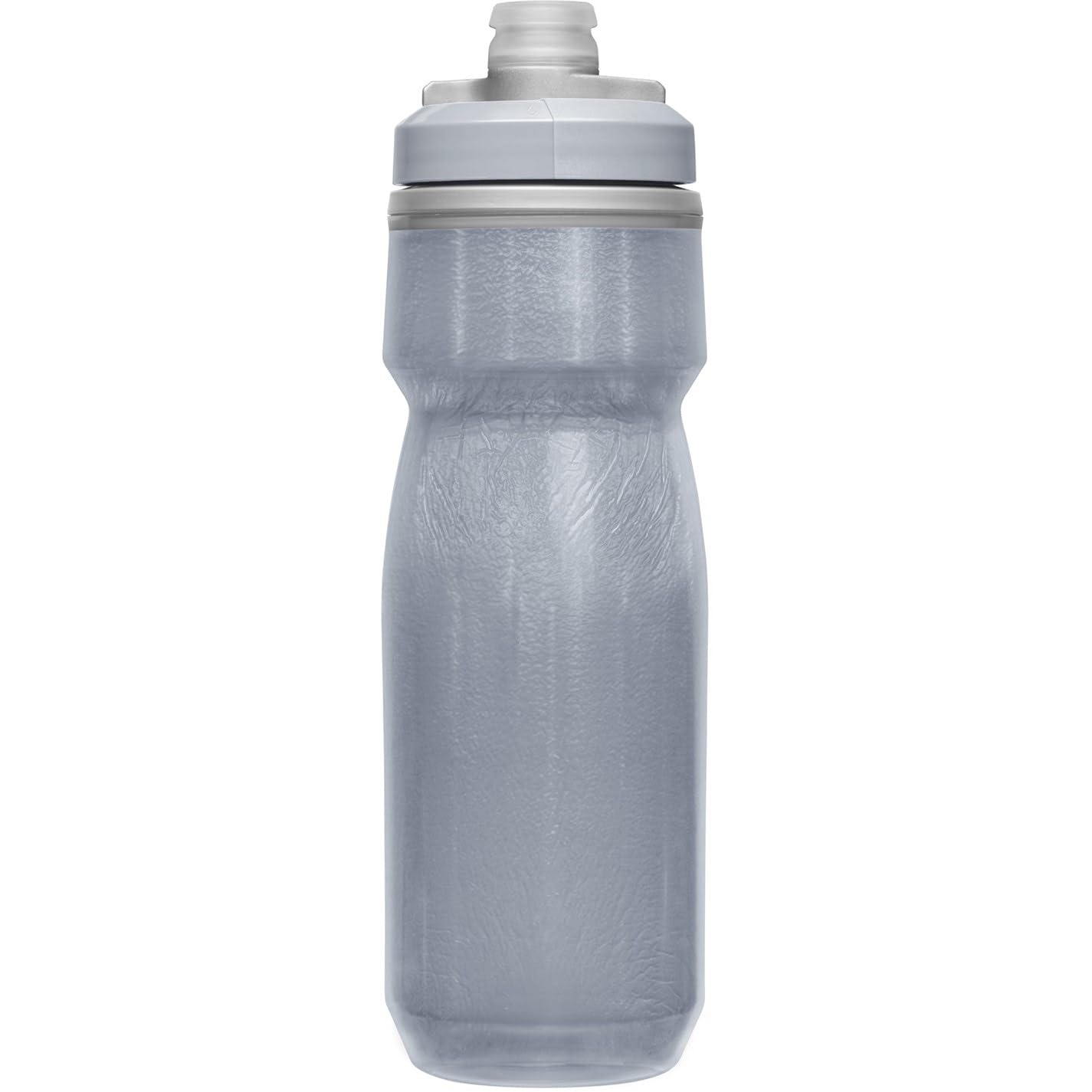 CAMELBAK Podium Chill Sportwasserflasche, Quetschflasche, zum Laufen, Radfahren, Wandern Custom Silber/Silber