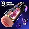 Tauara Masturbator Sex Spielzeug für die Männer, Masturbieren für Männer mit 3 Liner Abnehmbare, APP Masturbatoren mit 9 Vibration und 9 Saugen Taschenmuschi Sexspielzeug Maschinen & Geräte #3