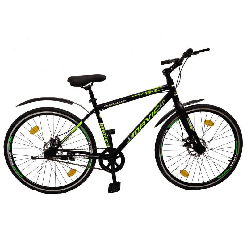 Morris 700C City Bike Cycle for Adults (Black and Green)