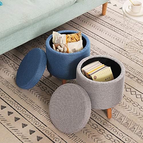Storage Stool Creative Household Low Stool Shoe Replacement Stool Simple Adult Sofa Stool Makeup Stool Storage Stool (Color : A)
