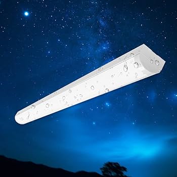 Amazon.co.jp: 防雨防湿型 led器具一体形 ledベースライト 一