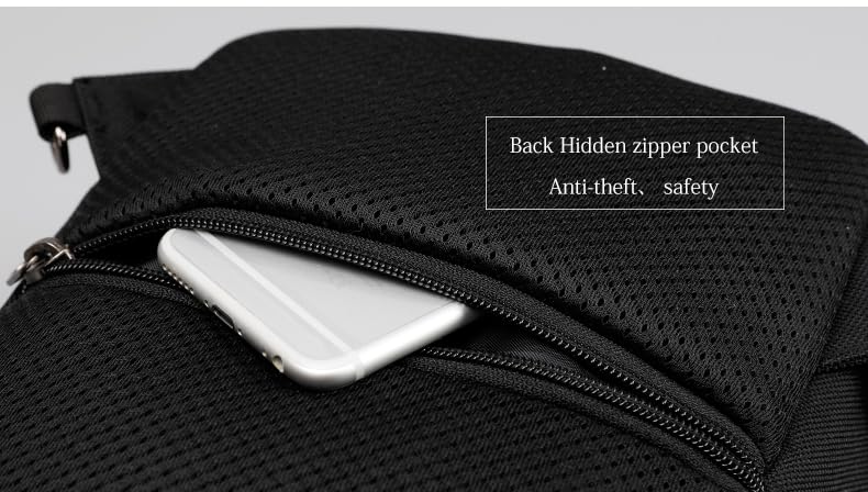 TIGERNU T-B8050 Sling bag Water resistant cross body bag (Black) - Image 4