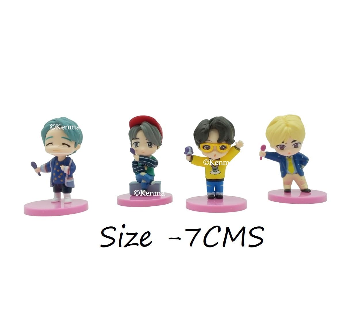 Buy KENMA BTS BT21 Bangtan Boys Sitting Set of 4 BTS Army Action