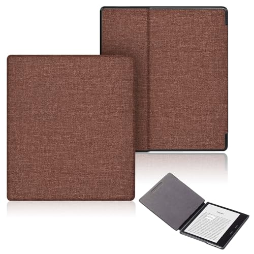 Sakenitly カバー に適し7 インチ Kindle Oasis 用耐久性のあるファブリック ケース (第 10 世代および第 9 世代のみ、2019 年および 2017 年リリース)、軽量で耐久性のあるファブリック カバー、自動スリープ/ウェイク機