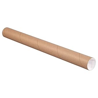 Aviditi P2022K Mailing Tubes with Caps, 2