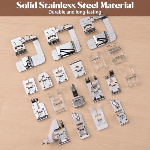 Set de 19 piezas de pies para máquina de coser miniatura 3