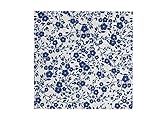 One Hundred 80 Degrees White with Blue Flowers Paper Lunch and Dinner Napkins, 20 Count