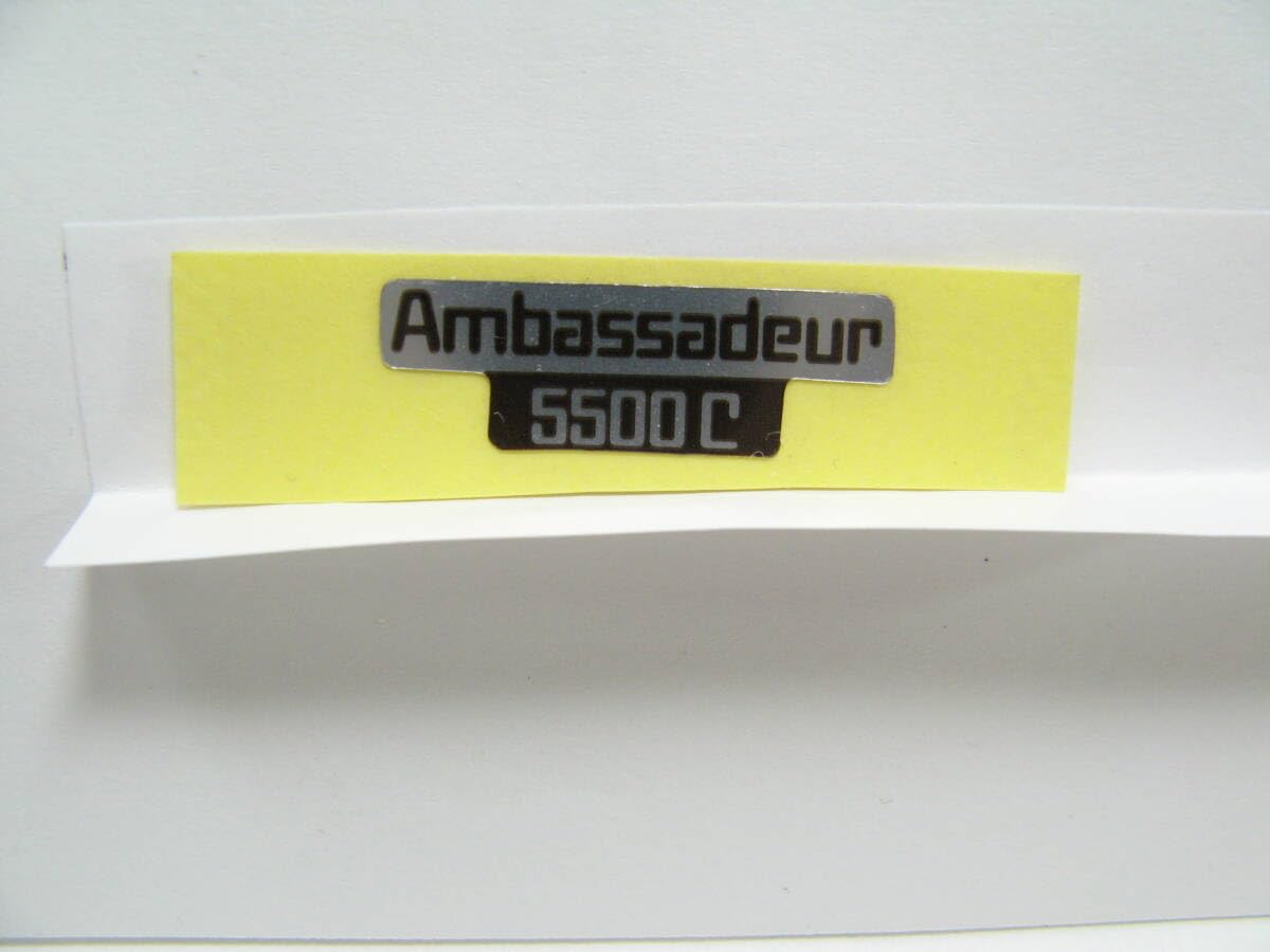 Amazon.co.jp: ABU Ambaadeur 5500C 茶銀ステッカー アブ アンバサダー