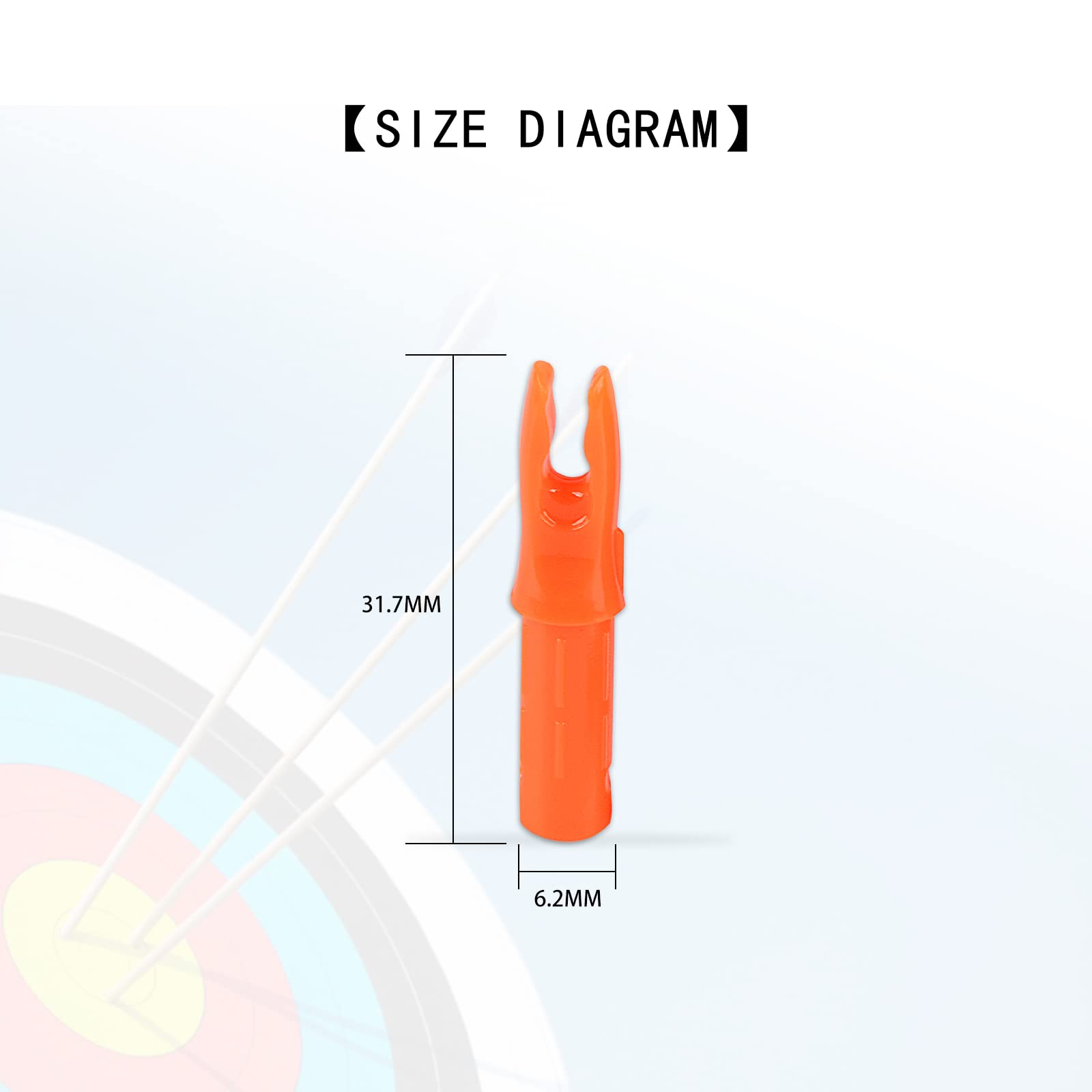 Lot de 30 cames de flèches de tir à l'arc 6,20 mm de diamètre intérieur - Flèches en carbone - Remplacement de cames - Taille standard pour les flèches DIY - Accessoires de tir à la chasse