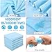 FillTouch 12 Pcs 15L Foldable Foot Soaking Tub Kit Portable Foot Bath Tub for Soaking Feet with Towel and Storage Bag Soak Spa Bucket for Travel Camping (Blue)
