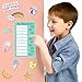 Better Days Brands Chore Chart for Kids - Kids Chore Chart Set - Checklist Board for Adults, Seniors - Household Task Organizer with Sliders, 3 Erasable Paper Sheets - Blue & Green