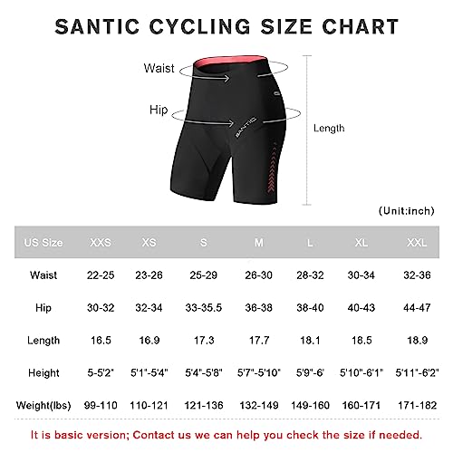 Santic Women's Cycling Bike Shorts 3D Padded Bicycle Capris Half Pants Breathable Tights #TOP2