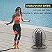 Gendeda Speed Agility Training Set, Includes Agility Ladder, Resistance Parachute, Jump Rope,5 Resistance Bands, Muscle Roller Stick and 10 Cones, Speed Training Equipment for Soccer Football (Yellow)