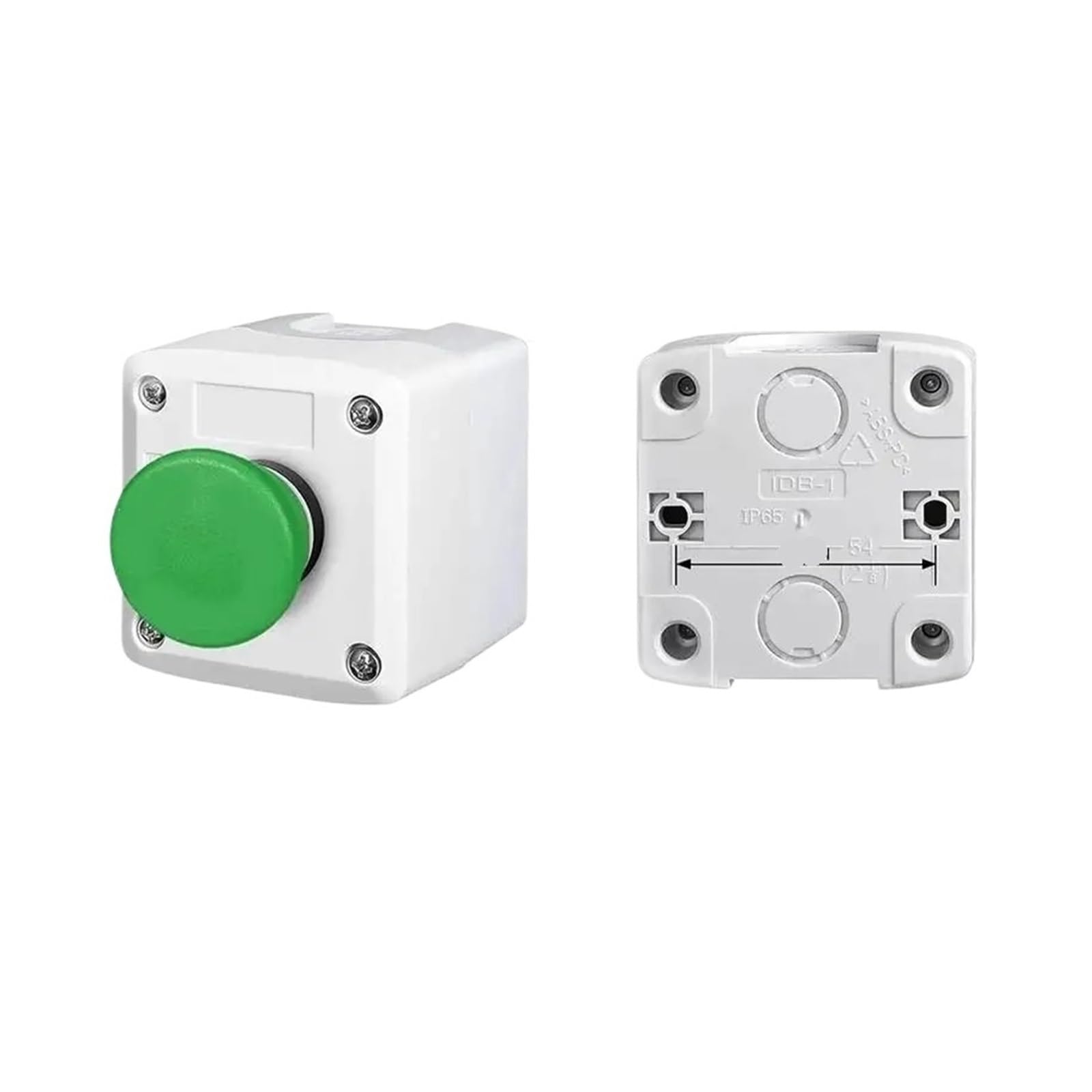 Bouton poussoir momentané à réinitialisation automatique, trou 1P, démarrage/arrêt