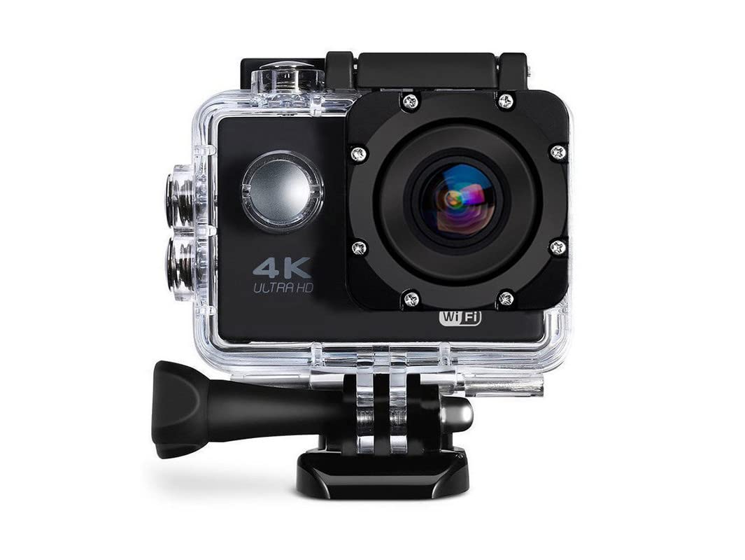 Cospex H12 4K Ultra HD Water Resistant Sports Action Camera with 2 Inch Display (16MP, Black) (16 MP)