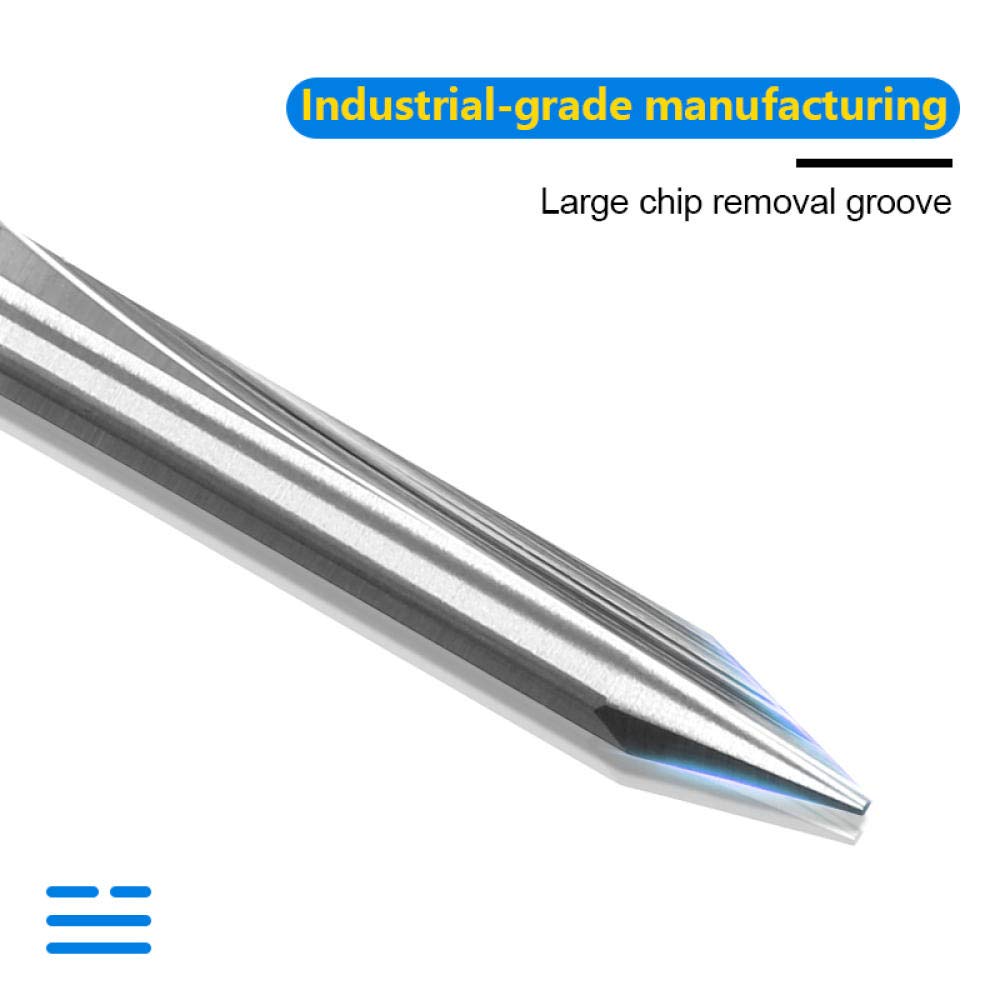 Frese in metallo duro con punta a V da 10 pezzi for router - Punte for incisione con gambo da 3,175 mm(10pcsx20x0.1)