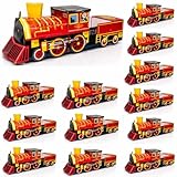 Dunwoody Specialty Sales - Classic Car Sets Railroad Train Engine Party Food Boxes with Wax Paper - 12 Pack
