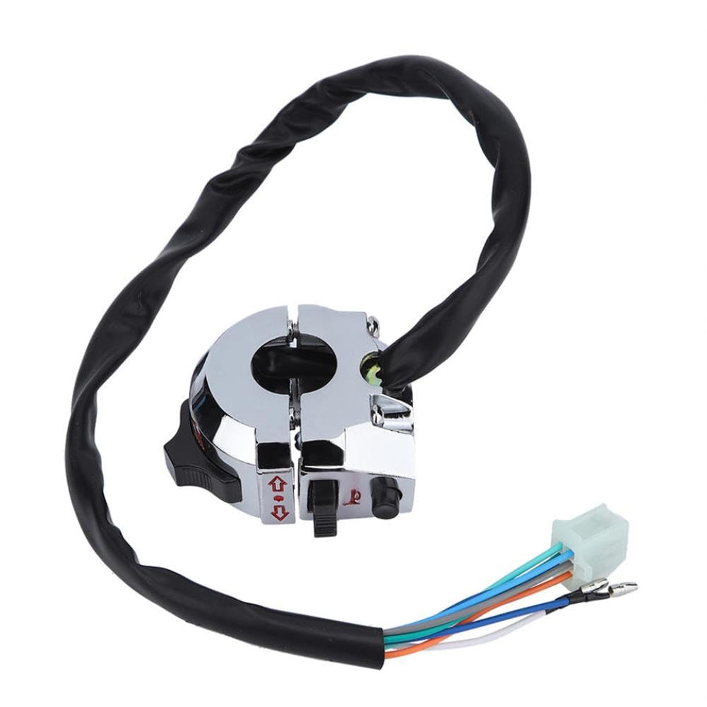 Interruptor intermitente de bocina para motocicleta Compatible con manillar de 22mm