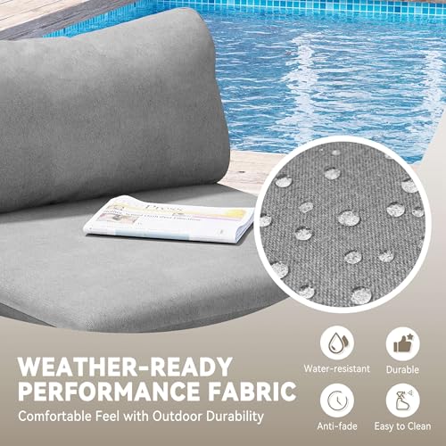 Image of Crestlive Products Outdoor Patio Furniture Set with Coffee Table, 6 Seater Modular Oversized Patio Conversation Set with Cushions, Modern Sectional for Backyard, Deck, Porch, or Poolside