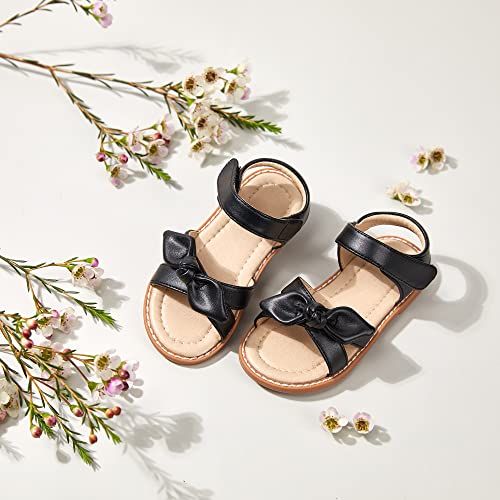 Image of ESTINE Toddler /Little Kid Girls Bow Open Toe Flat Evening Dress Sandals