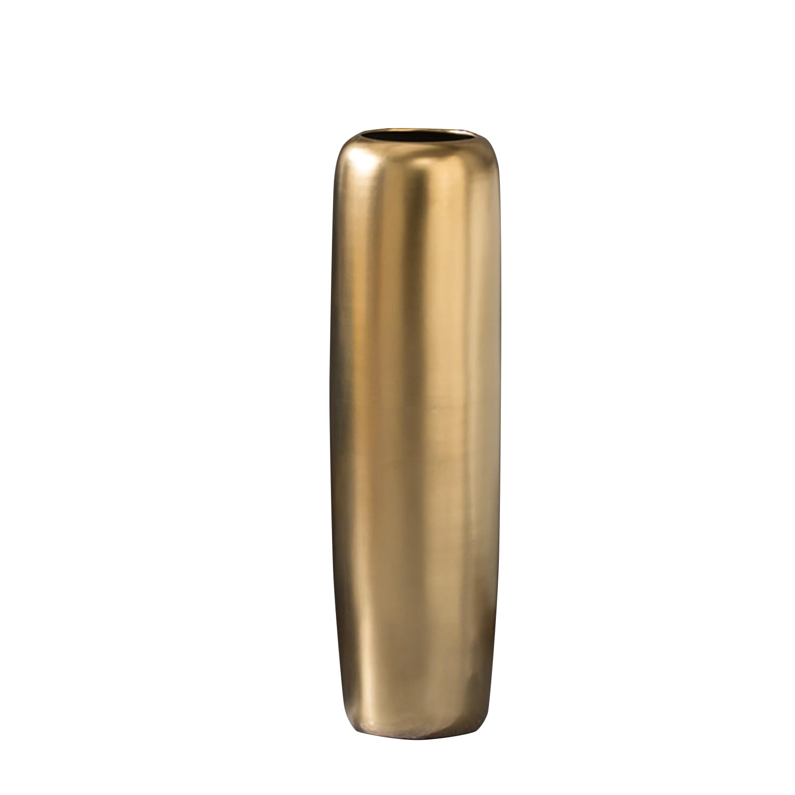 asdchZen Floor Large Vase, Gold High Ceramic Vase, Living Room Entrance Hotel Fashion Vase, Stable Thick Vase For Office Home,Gold-24 * 80CM