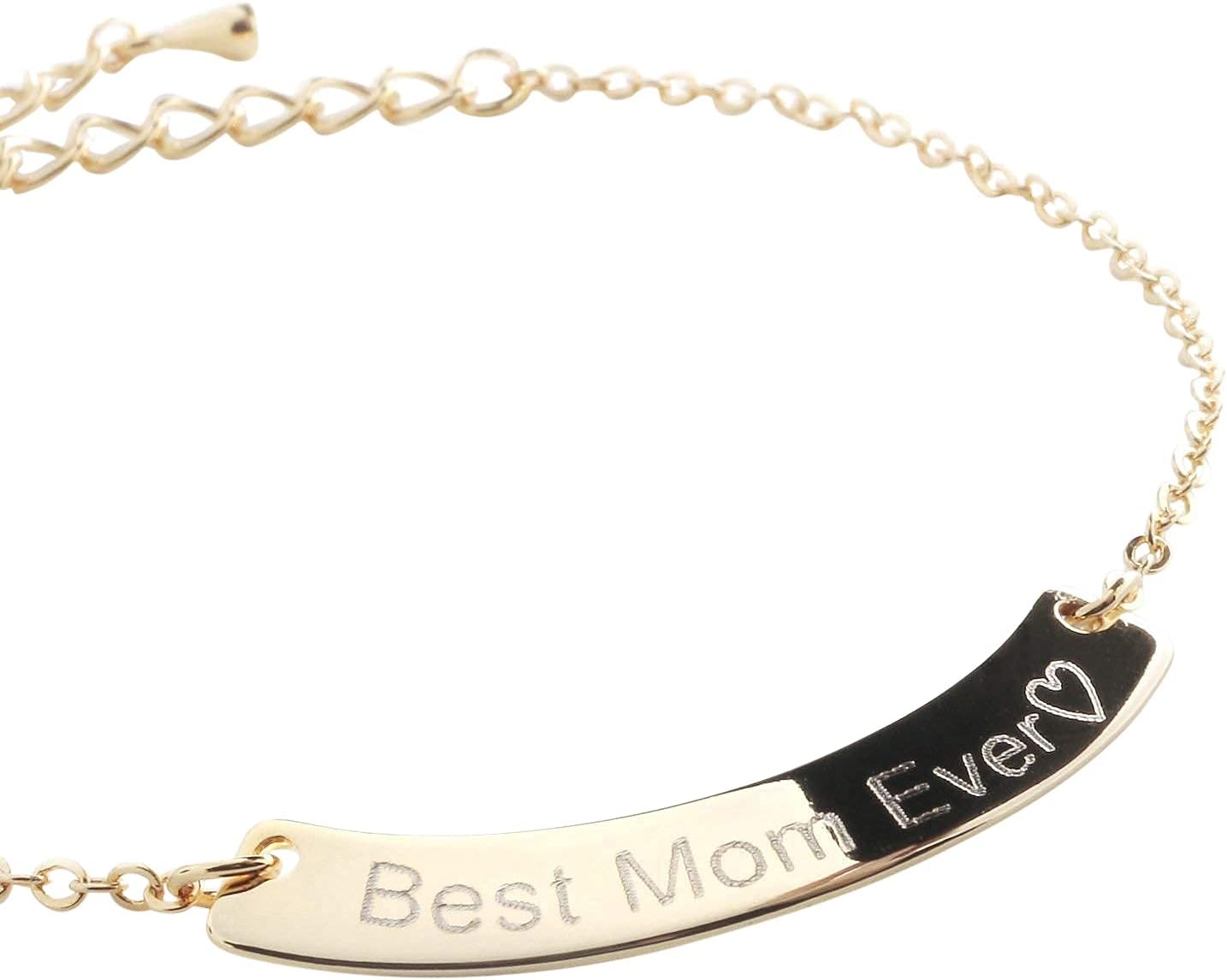 Curved Your Name Necklace Diamond Engraving Personalized gift16k Gold Silver Rose Gold -Plated Dainty GPS Coordinate Initial Bridesmaid Gift and Wedding Best Graduation Day gift