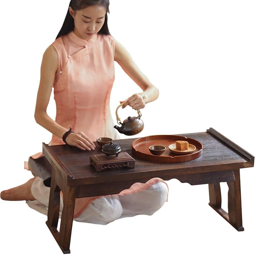Table basse pliante Kung Fu pour petits espaces et table basse de balcon en bois - 8